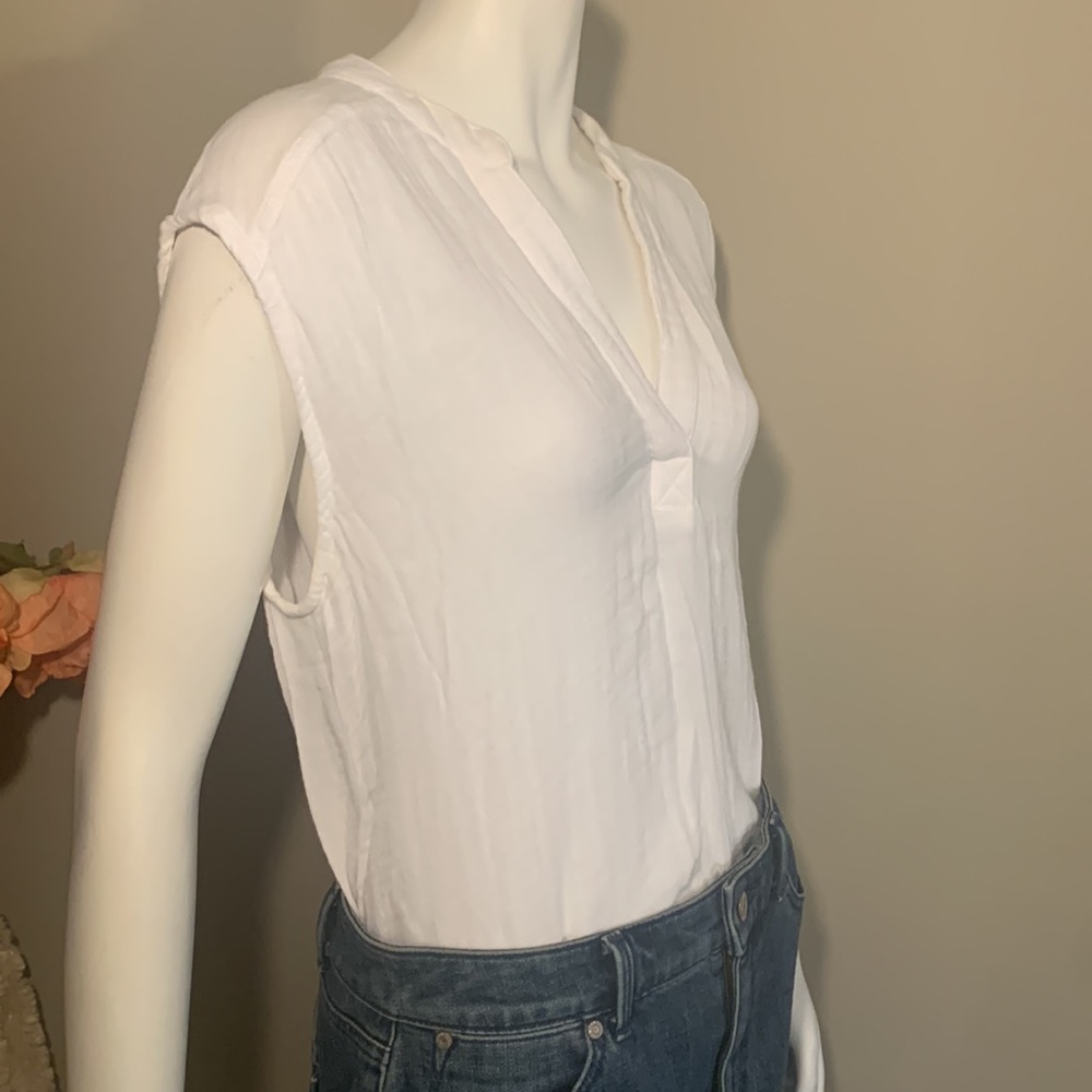 Michael Stars sleeveless white gauze top S - Picture 5 of 7